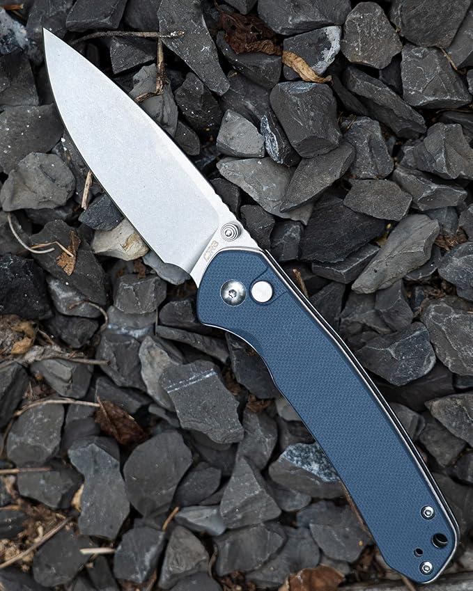 CJRB Folding Knife Pyrite (J1925) AR-RPM9 Blade and Stainless Steel Handle EDC Pocket Knife with