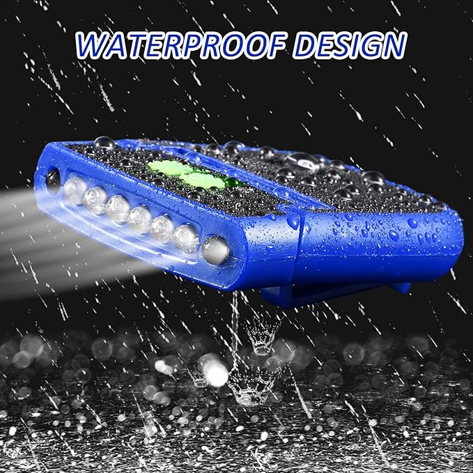 Mudder LED Clip on Cap Lights USB Rechargeable Cap Flashlight Clip Waterproof Ultra Bright Hat