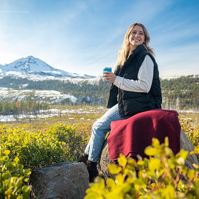 Arcturus Military Wool Blanket - Warm, Thick, Washable - Great for Outdoors, Camping, Stadium