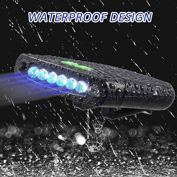 Mudder LED Clip on Cap Lights USB Rechargeable Cap Flashlight Clip Waterproof Ultra Bright Hat
