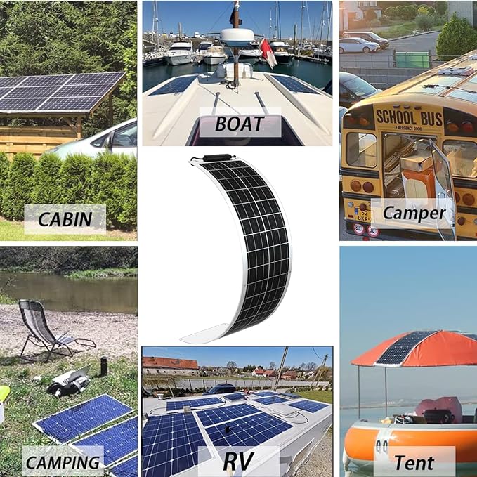 XINPUGUANG 12 Volts 50 Watts Flexible Solar Panel monocrystalline Portable Charger Power 12V