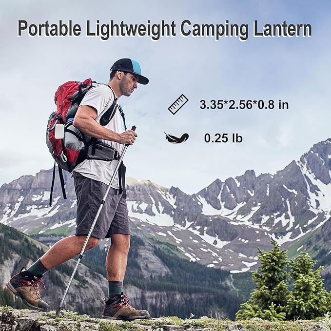 Tent Lights for Camping, Rechargeable Camping Lights for Tent, Camping Tent Light with 8 Brightness