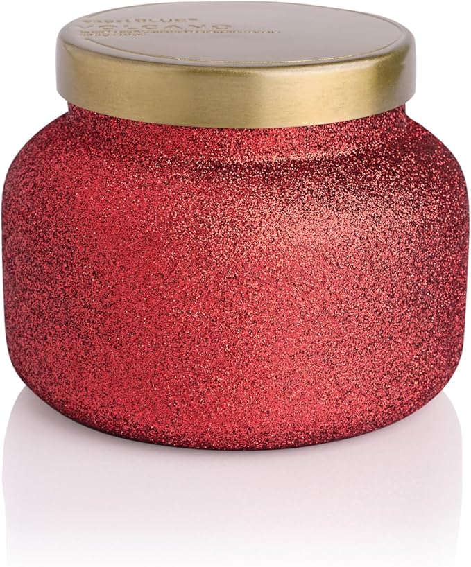 Capri Blue Signature Glam Jar Candle - Long Lasting Soy Wax Blend - Glitter Candles for Home