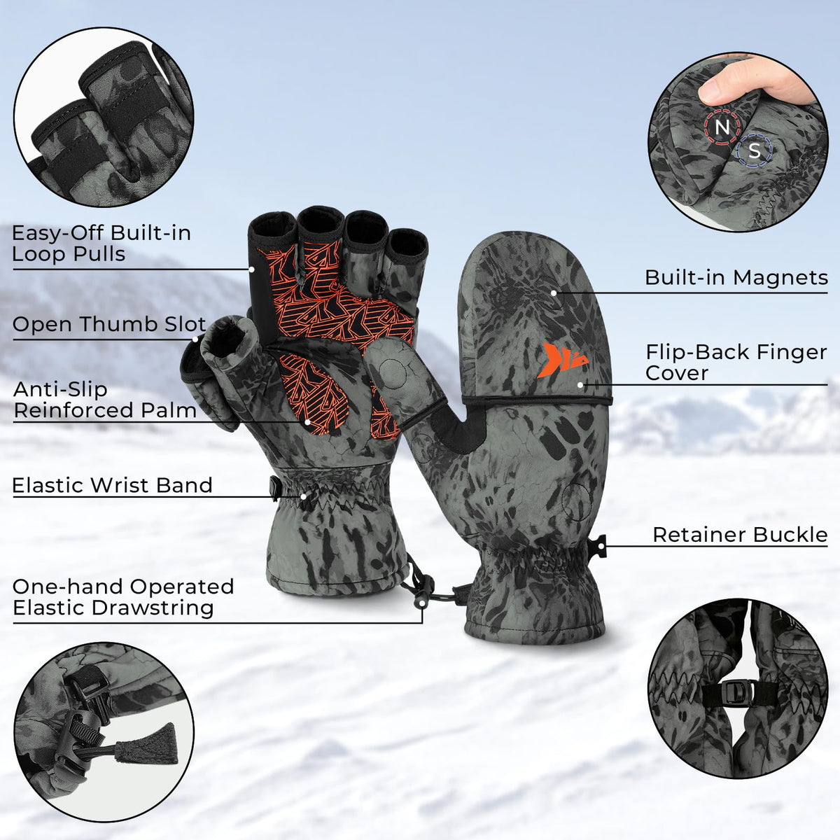 KastKing Fishing Gloves - product view 6