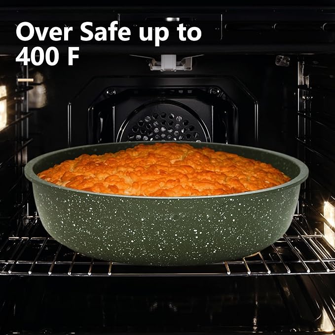 10 Pcs Pots and Pans Set Non Stick, Nonstick Kitchen Cookware Sets Detachable Handle, Induction