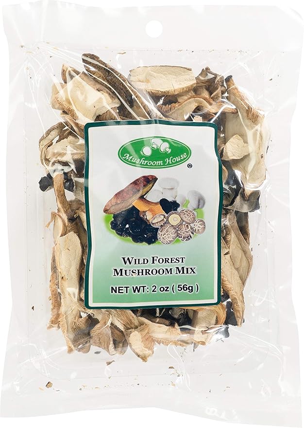 Mushroom House Dried Wild Forest Blend Mushrooms, 2 Oz