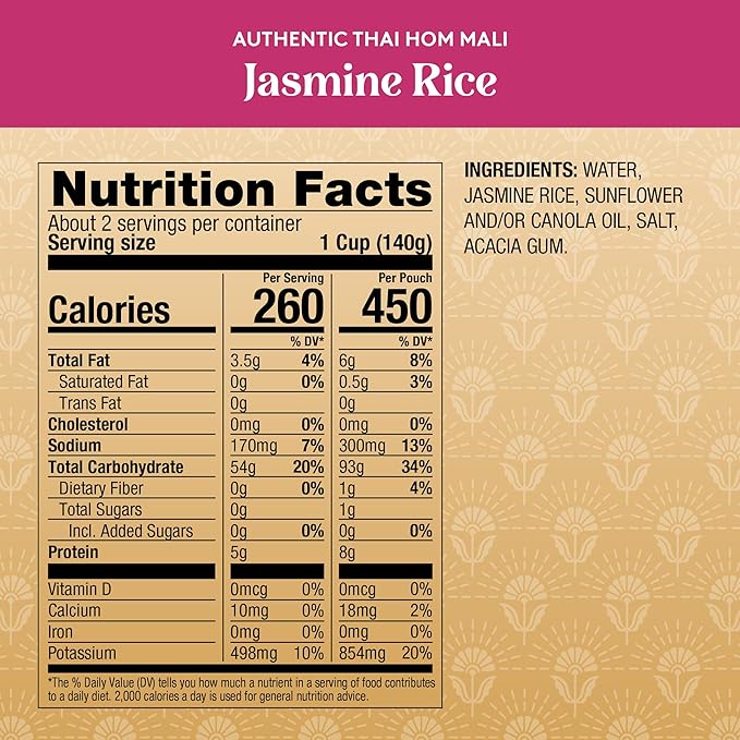 Royal Ready to Heat White Jasmine Rice (8.5oz, Pack of 6)