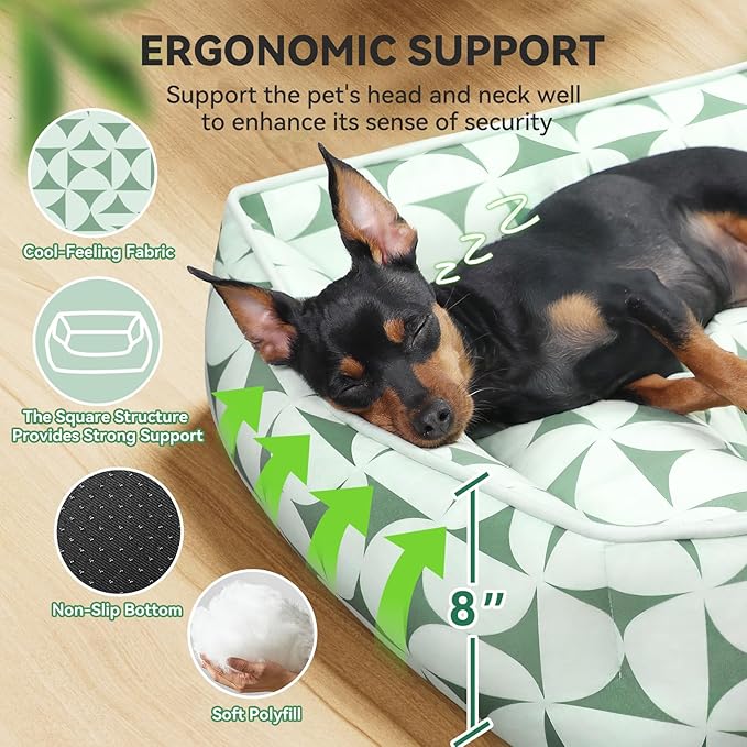Rectangle Cat Dog Bed for Large Medium Small Pets Indoor Outdoor Machine Washable Sleeping Sofa