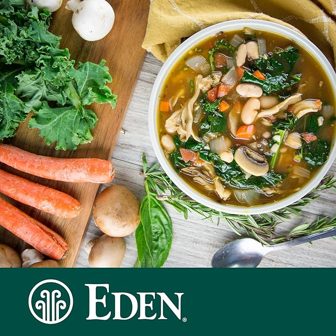 Eden Organic Great Northern Beans (White Beans), 15 oz Can (12-Pack Case), No Salt Added, Non-GMO