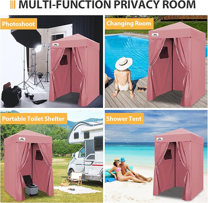 EAGLE PEAK Flex Ultra Compact 4x4 Pop-up Canopy, Sun Shelter, Changing Room, Portable Privacy