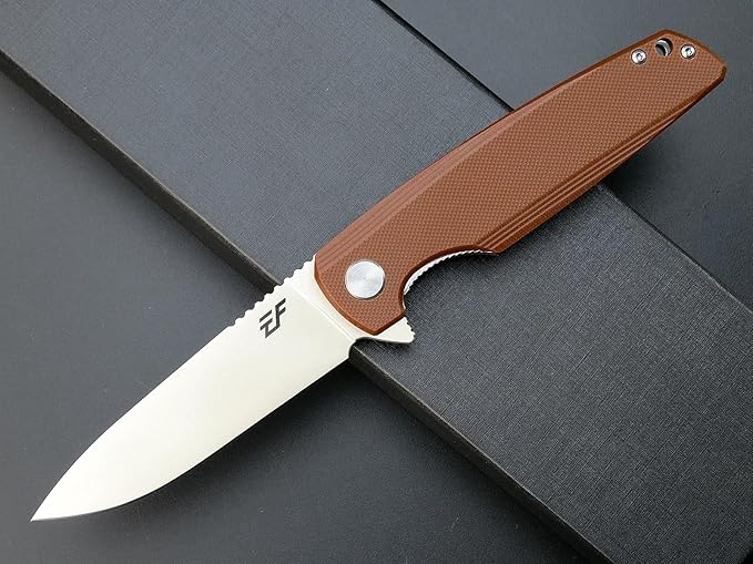 Eafengrow EF230 Folding Knife D2 Steel Blade G10 Handle Scales EDC Tool Knives for Outdoor Camping