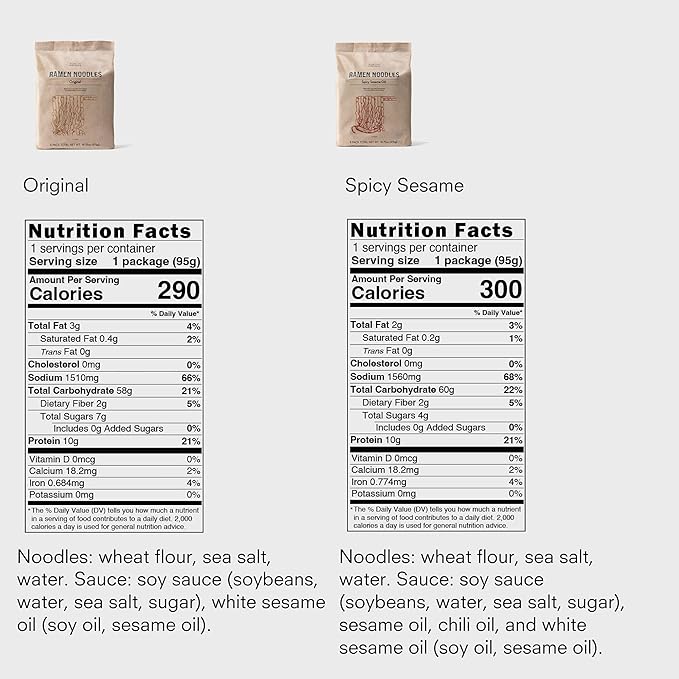 Public Goods Ramen Noodles | Brothless Vegan & Vegetarian Instant Ramen | Healthy, High Protein