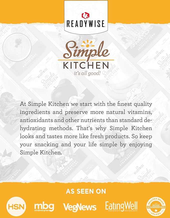 READYWISE - Simple Kitchen, Powdered Eggs, 72 Servings, Emergency Supply, Dehydrated Food, Baking