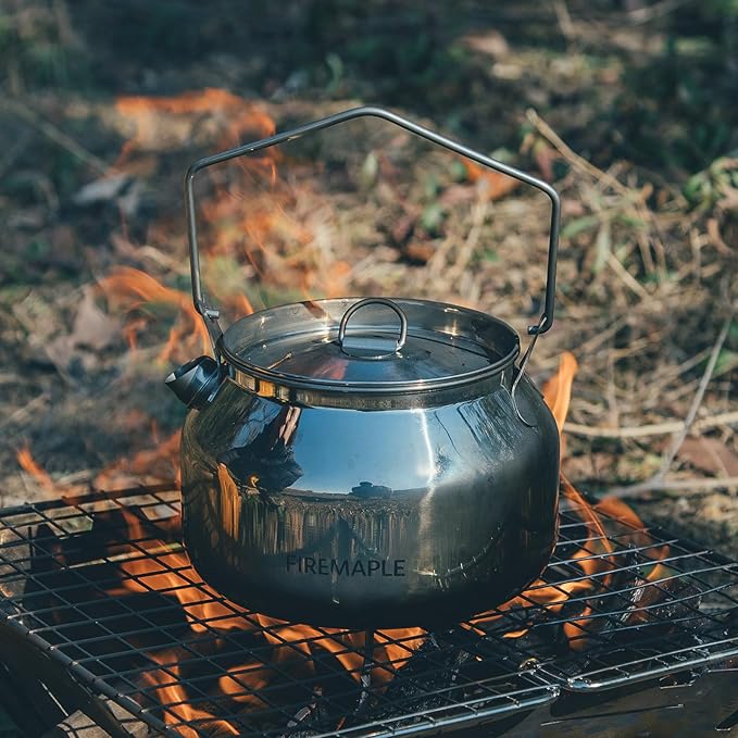 Fire-Maple Antarcti Portable 1.2 Liter Lightweight Stainless Steel Camping Kettle | Durable and
