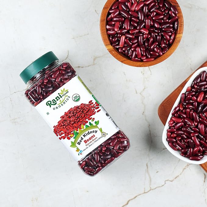 Rani Organic Red Kidney Beans (Rajmah Beans) Light 28oz (1.7lbs) 800g PET Jar ~ All Natural | Vegan