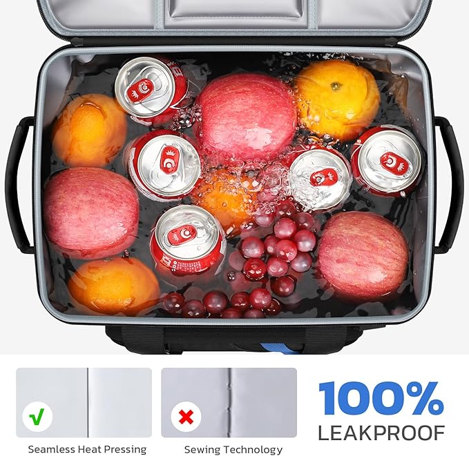 Maelstrom Cooler Bag, 30 Cans Beach Cooler, Large Leakproof Insulated Soft Cooler with Bottle