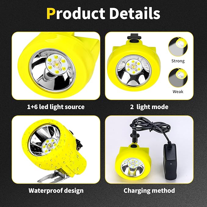 Superbright Mining Lamp White Light Coon Hunting Lights Headlamps Rechargeable Headlamp Waterproof