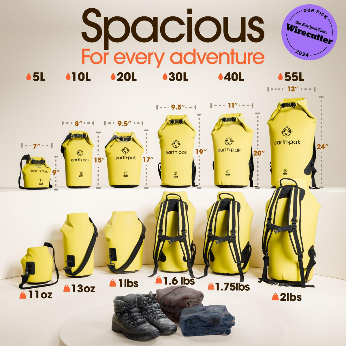 Earth Pak Waterproof Dry Bag - 10L, Waterproof - product view 2