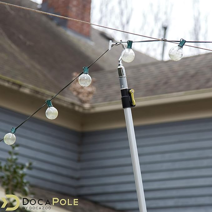 DOCA Boat Hook - Christmas Light Pole Hanger Tool - Durable & Lightweight Utility Hook for Docking