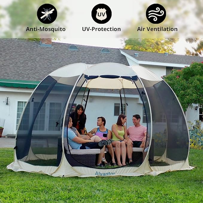 Alvantor Pop Up Screen Tent House Room Instant Outdoor Camping Canopy Sun Shelter Gazebo for Patio