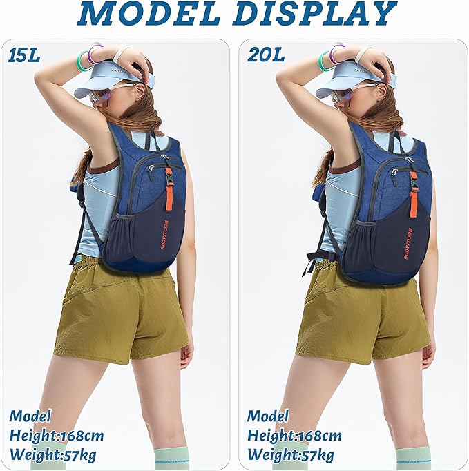 20L Small Hiking Backpack for Men Women Foldable Packable Back Pack Ultralight Hiking Daypack for