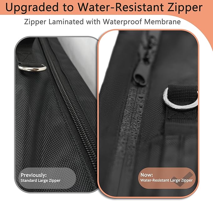 Solar Panel Storage Bag Compatible with 2 Jackery 200W, Padded Portable Solar Panel Travel Bag