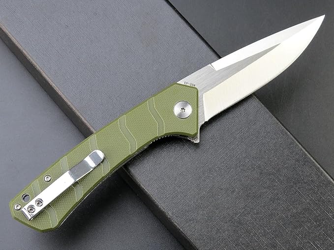 Eafengrow EF234 Folding Knife D2 Steel Blade G10 Handle EDC Tool Knives for Outdoor Working Camping