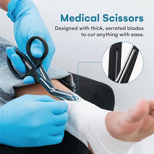 Madison Supply Medical Scissors, EMT and Trauma Shears - 7.5 Inch Premium Quality Stainless Steel