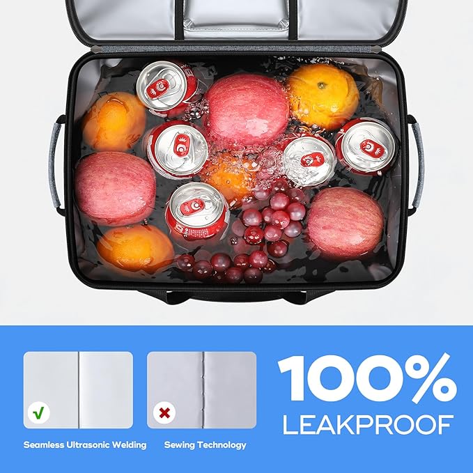 Maelstrom Collapsible Soft Cooler Bag, 24/30/60/75 Cans Beach Cooler, Ice Chest, Leakproof &