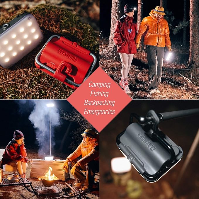 CLAYMORE Ultra Mini (Dark Gray) - Outdoor Rechargeable LED Light for Camping, Tent, Backpacking