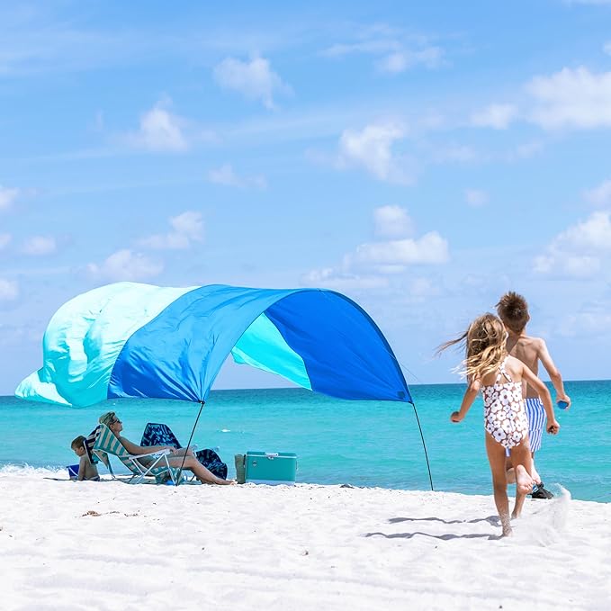 Shibumi Shade Mini®, World's Best Beach Shade with Quiet Canopy, The Original Wind-Powered® Beach