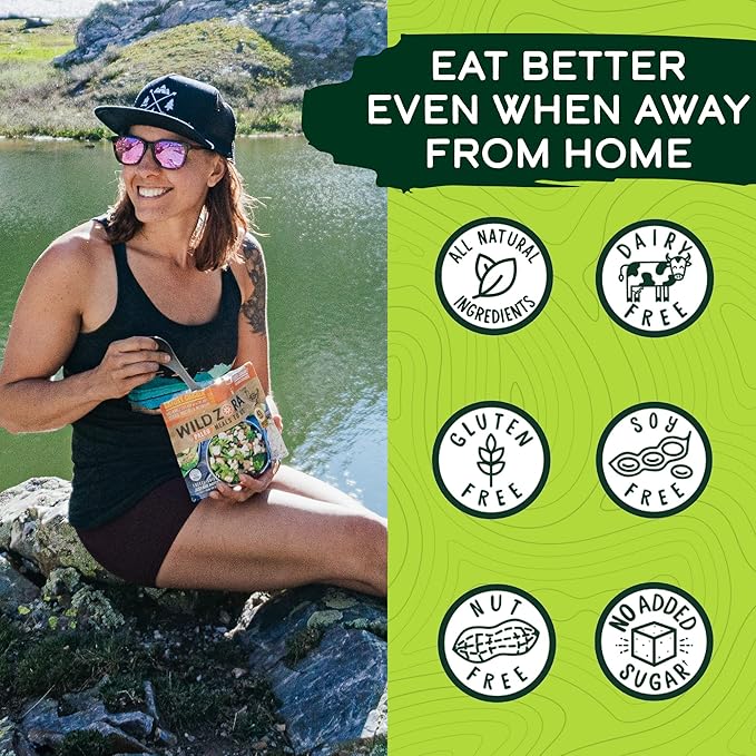 Wild Zora Paleo Freeze Dried Meals for Backpacking & Camping - Healthy Gluten Free & Grain Free