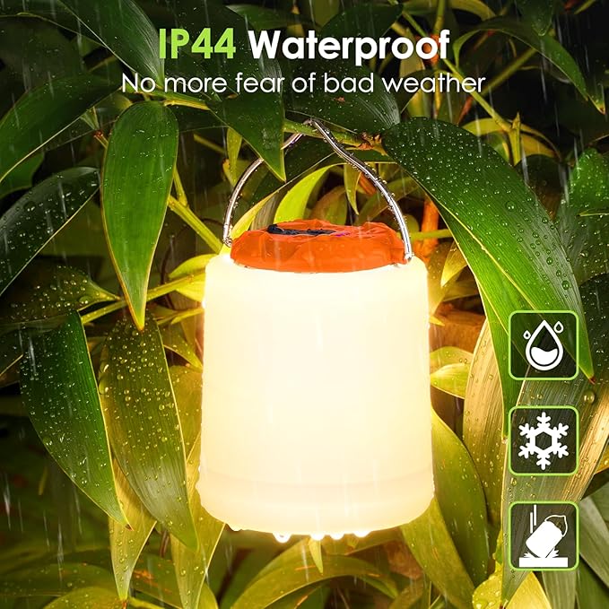 LED Camping Lantern, Rechargeable Camping Light, 4 Modes Outdoor Flashlights Lanterns with 1000LM