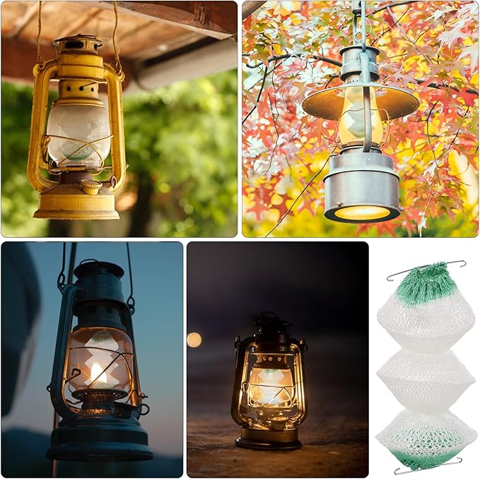 6 Pcs 3-Layer Propane Lantern Mantles Insta-Clip 2#95 Mantles Lantern Mantles Gas Lantern Mantles