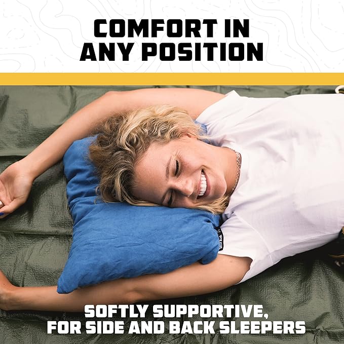 Wise Owl Outfitters Camping Pillow - Camping Essentials and Travel Pillow for Airplanes, Camping