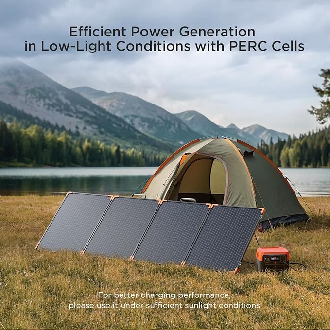 200 watt Portable Solar Panel with 20A PWM Controller,RV Essentials,12V Solar Battery Charger for