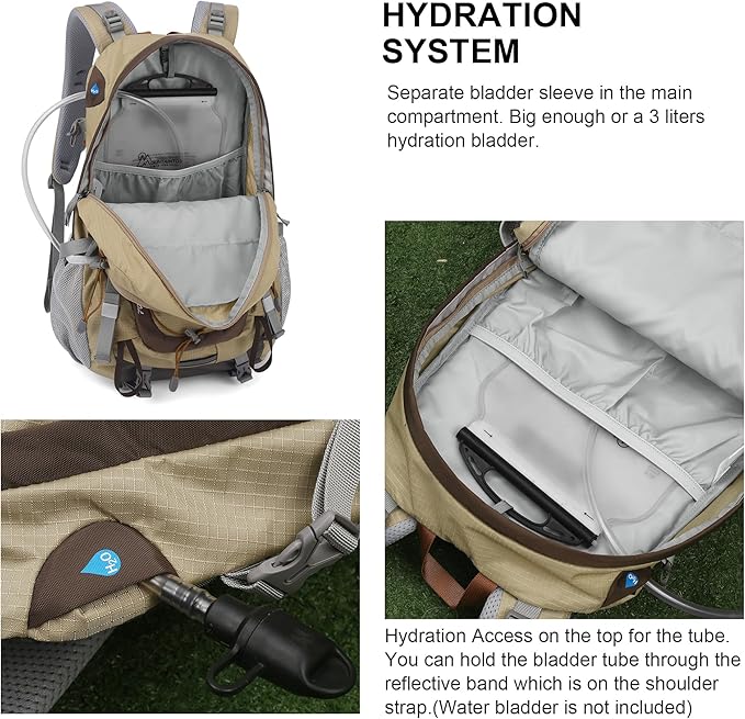 MOUNTAINTOP 25L/40L Hiking Backpack,Lightweight Travel Backpack for Men Women Outdoor Backpacking