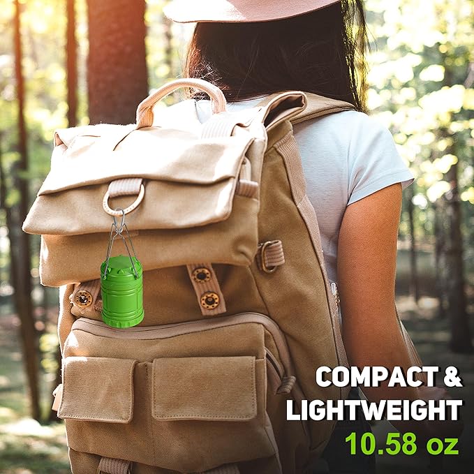 2-Pack Mini LED Camping Lanterns, Portable Camping Lights, Outdoor Tent Lights, Essential Emergency