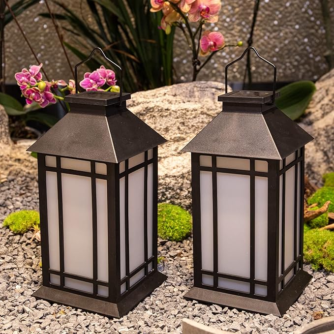 Afirst Solar Lantern Outdoor, Hanging Lights Decorative Outdoor Lighting Waterproof Umbrella Lights