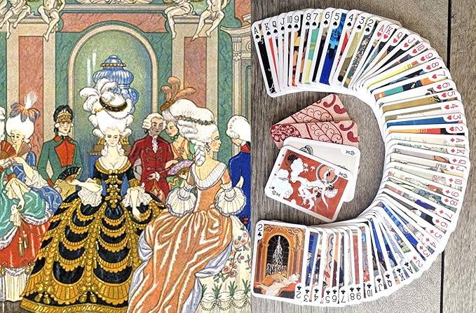 George BARBIER Playing Cards (Poker Deck 54 Cards All Different) Vintage Retro Art Deco Ponchoir