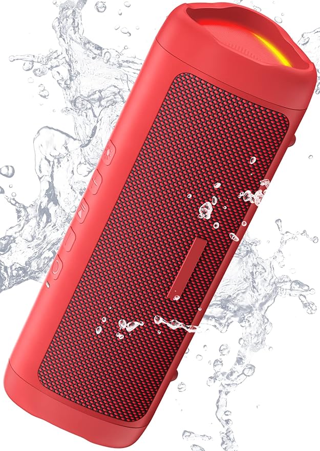 Bluetooth Speaker with HD Sound, Portable Wireless, IPX5 Waterproof, Up to 20H Playtime, TWS