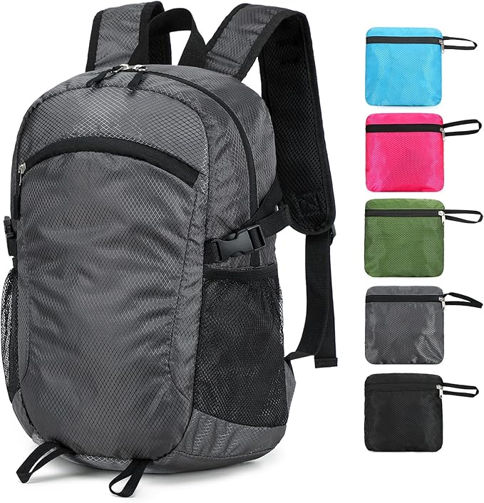 Small Hiking Daypack,15L Waterproof Hiking Backpack Packable Lightweight Travel Day Pack for Women