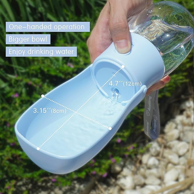 Foldable Dog Water Bottle, Portable Water Dispenser for Dog, Cat, Rabbit, Puppy and Small Animals