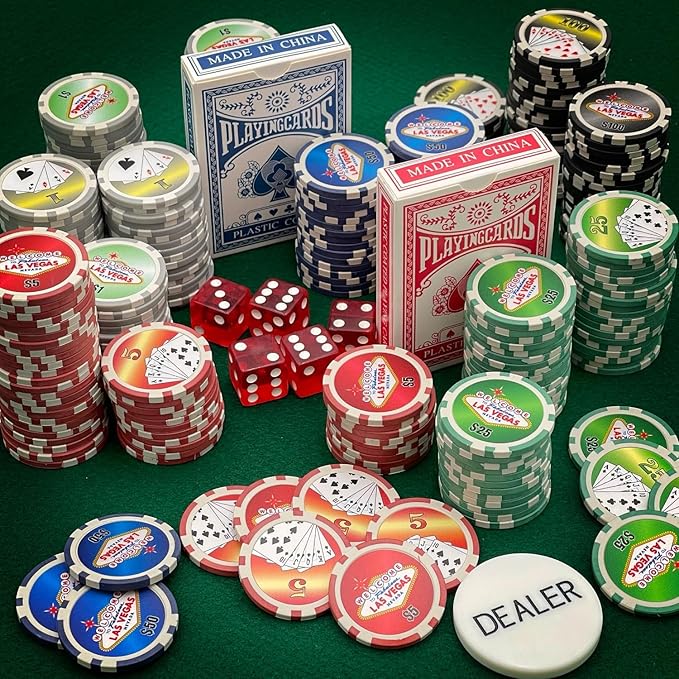 CHH Poker Set In Aluminum Case With 300 (11.5 Gram) Las Vegas Style Chips