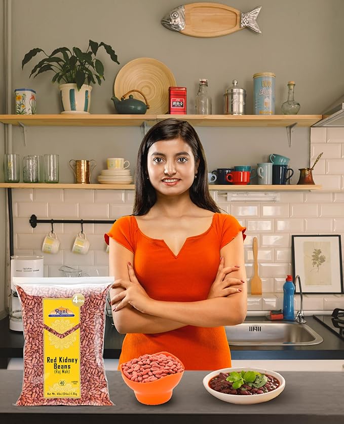 Rani Red Kidney Beans, Light 64oz (4lbs) 1.81kg ~ Pack of 2~128oz (8lbs) 3.63kg Total ~ All Natural