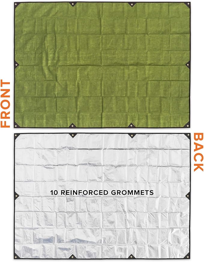 Arcturus XL Heavy Duty Survival Blanket ??Insulated Reflective Thermal Camping Tarp - 8.5 FT x 12