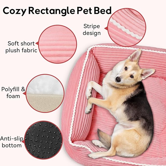 Orthopedic Dog Bed for Medium Dogs,Dog Sofa Beds Supportive Foam Pet Couch Bed with Removable