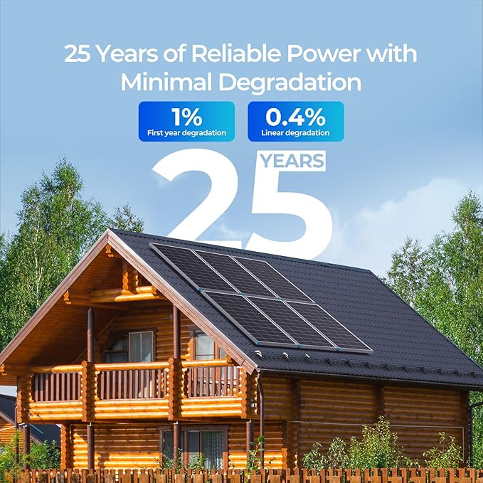 Renogy 2 Pack 200 Watt Solar Panels N-Type 24 Volt, 400W Solar Panel 16BB 25% High-Efficiency, PV