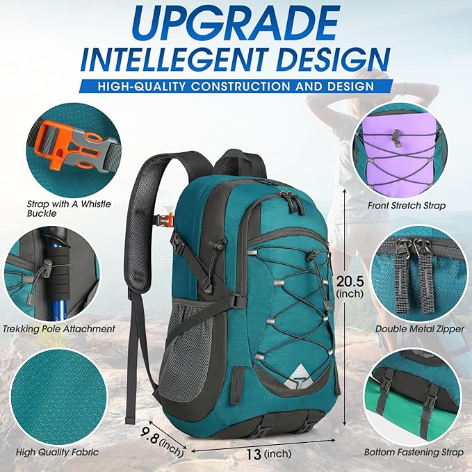 IGOLUMON Hiking Backpack 40L Packable Lightweight Camping Backpack Men Women Waterproof Hiking