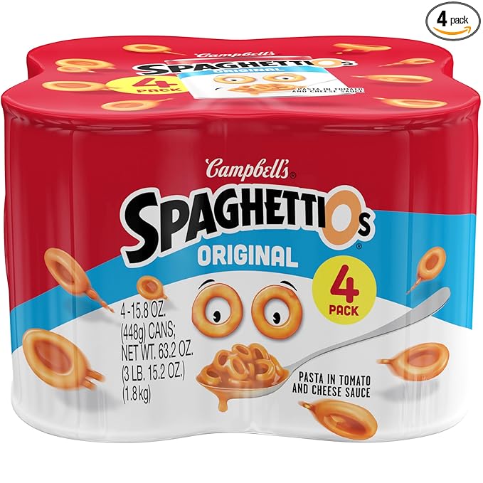 SpaghettiOs Original Canned Pasta, 15.8 oz Can (Pack of 4)